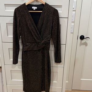 Calvin Klein | Dresses | Calvin Klein Green Velvet Wrap Dress | Poshmark